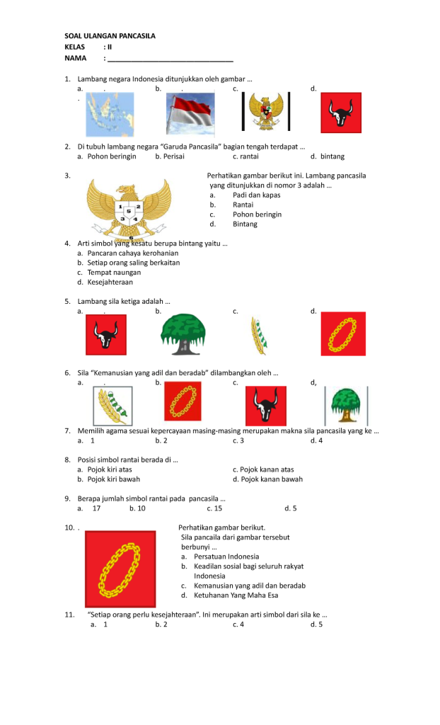 7 Contoh Soal Kelas 2 Tema 1 Tentang Pancasila yang Jarang Diketahui Guru dan Orang Tua 7 Contoh Soal Kelas 2 Tema 1 Tentang Pancasila yang Jarang Diketahui Guru dan Orang Tua