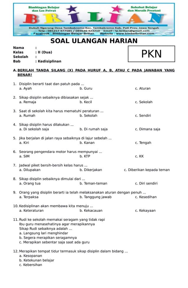 7 Contoh Soal Kelas 2 Tema 4 Subtema 1 PPKn yang Wajib Dikuasai Sebelum Ujian Semester 2 7 Contoh Soal Kelas 2 Tema 4 Subtema 1 PPKn yang Wajib Dikuasai Sebelum Ujian Semester 2