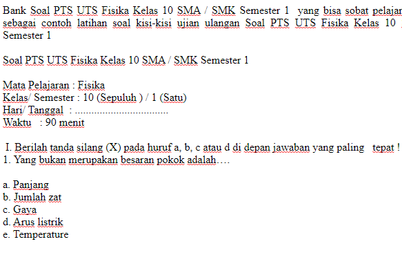 7 Contoh Soal PTS Kelas 10 SMK Semester 1 yang Wajib Kamu Kuasai Sebelum Ujian