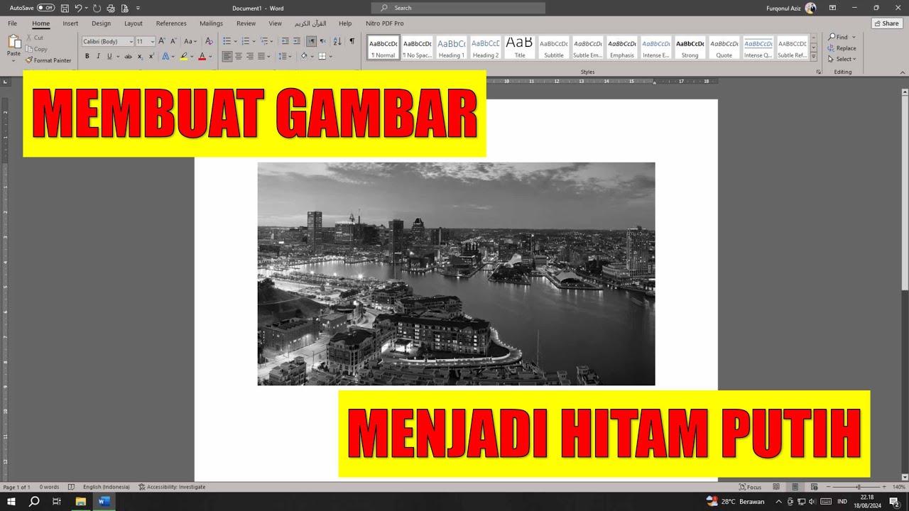7 Rahasia Cara Mengubah Gambar Jadi Hitam Putih di Word yang Jarang Diketahui