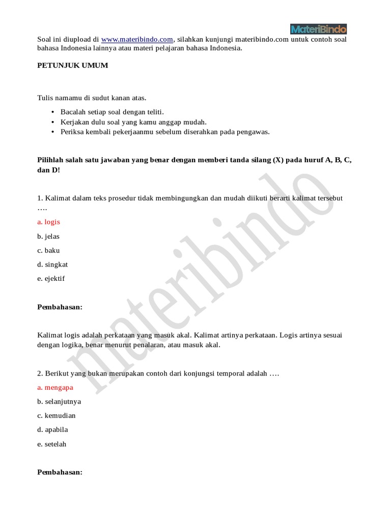 7 Rahasia Contoh Soal PG Bahasa Indonesia Kelas 11 Semester 1 yang Wajib Kuasai