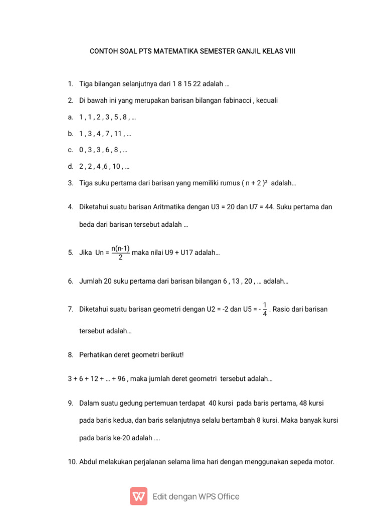 7 Rahasia Menguasai Contoh Soal PTS Matematika Kelas 8 Semester 1 Pilihan Ganda Sekarang 7 Rahasia Menguasai Contoh Soal PTS Matematika Kelas 8 Semester 1 Pilihan Ganda Sekarang