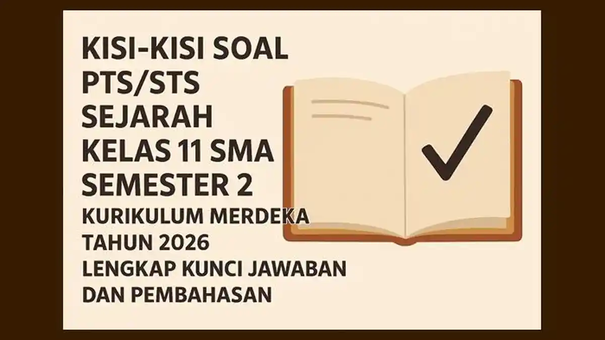 Kisi-kisi Soal PTS STS Sejarah Kelas 11 SMA Semester 2 Kurikulum