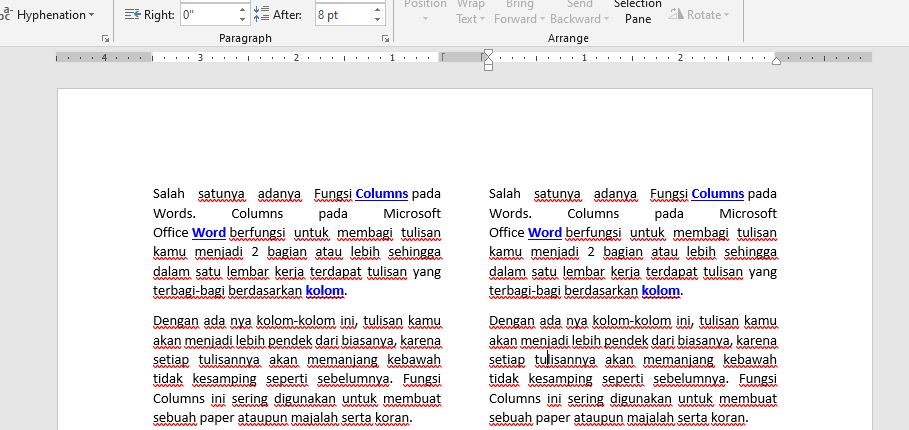 Cara Mengubah Gambar dan Tulisan Menjadi 2 Kolom di Word, Skripsi dan Laporan Jadi Rapi Tanpa Ribet