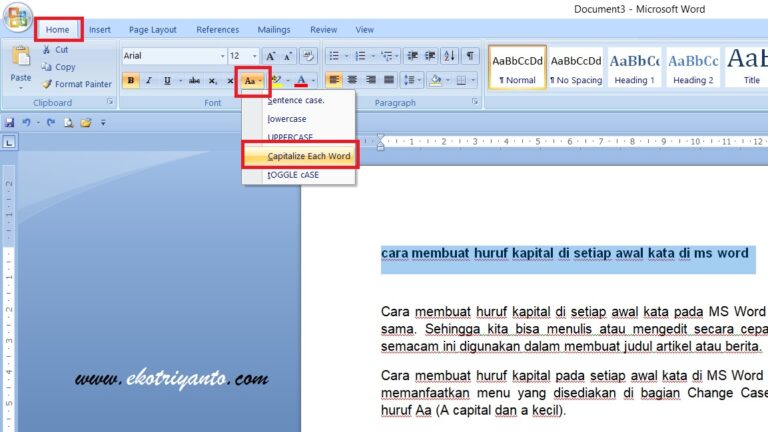 Mengubah Huruf Menjadi Kapital Semua di Word dalam 5 Langkah Praktis Sebelum Terlambat
