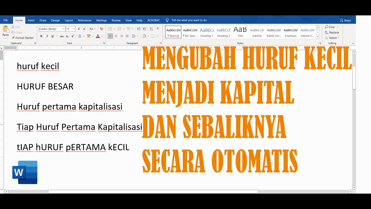 Rahasia LKBN ANTARA: mengubah huruf kecil menjadi kapital di word dalam 3 langkah praktis Rahasia LKBN ANTARA: mengubah huruf kecil menjadi kapital di word dalam 3 langkah praktis