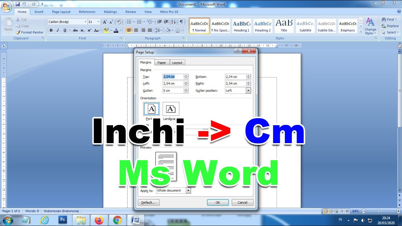 Ternyata Begini Cara Praktis Mengubah Inchi ke Cm di Word 2010 untuk Ukuran Kertas F4, Wajib Tahu Sebelum Mencetak