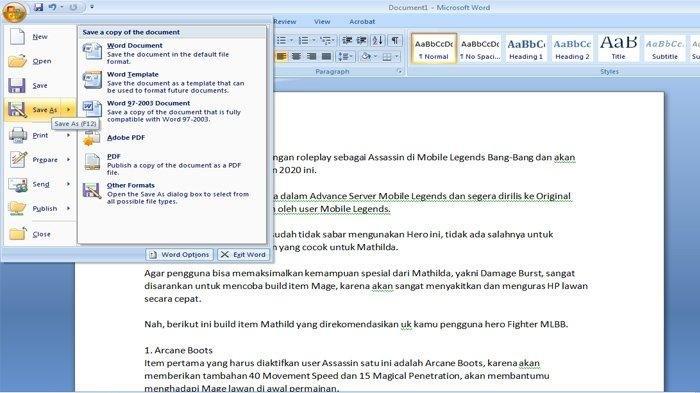 Ternyata Mudah, Ini Cara Mengubah Foto MS Word 2007 ke PDF dengan Cepat dan Praktis Ternyata Mudah, Ini Cara Mengubah Foto MS Word 2007 ke PDF dengan Cepat dan Praktis