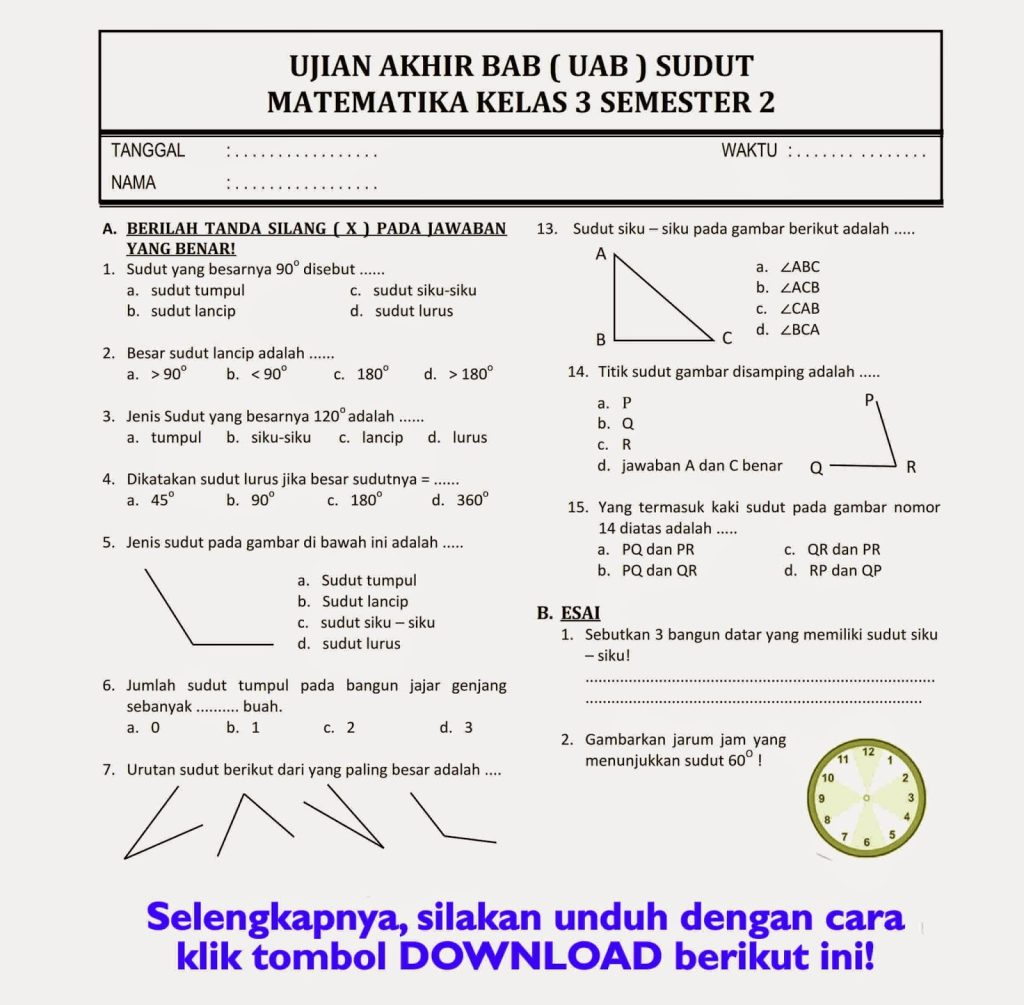 Wajib Tahu 7 Contoh Soal Kelas 3 Tema 1 Mid Semester 1 yang Sering Muncul di Ujian Wajib Tahu 7 Contoh Soal Kelas 3 Tema 1 Mid Semester 1 yang Sering Muncul di Ujian
