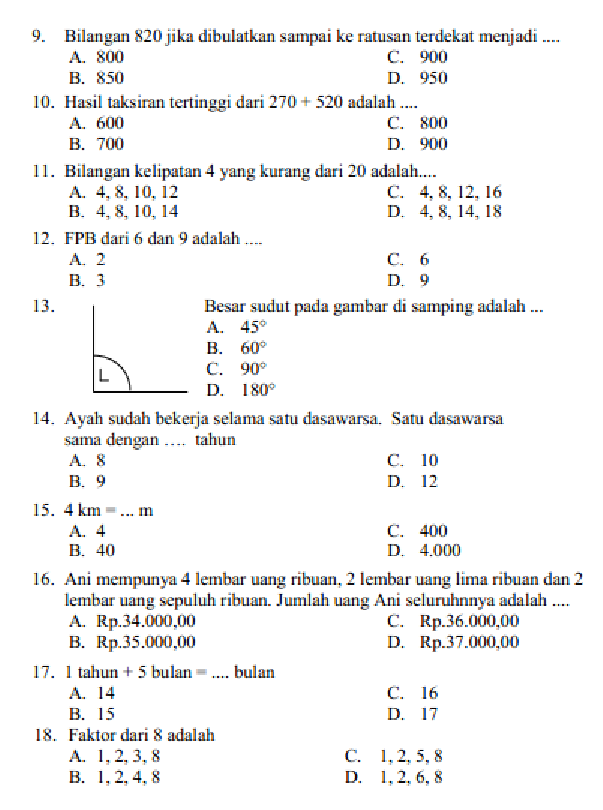 contoh soal dan jawaban tematik 1 kelas 4 contoh soal dan jawaban tematik 1 kelas 4