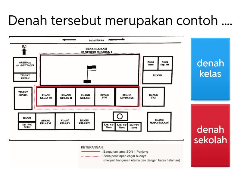 Denah kelas 3 - Quiz